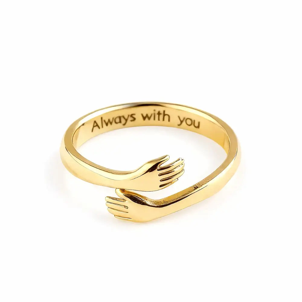 Embrace of Love - Gold Hug Ring