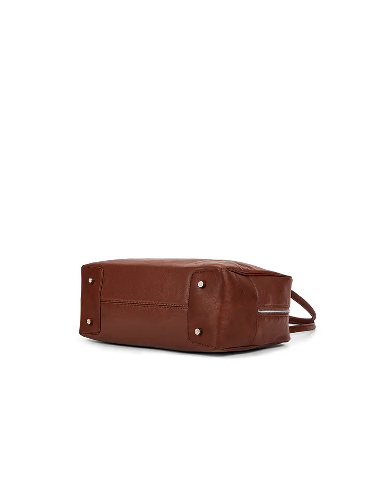 Vegetable-Tanned Leather Toast Box Bag