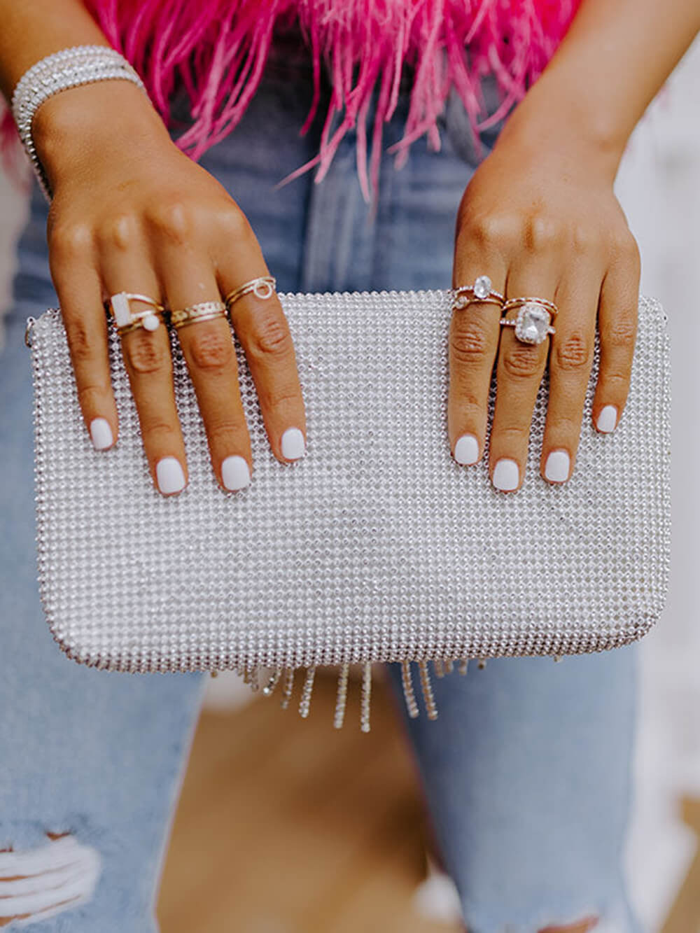 Rhinestone Clutch for VIP Parties