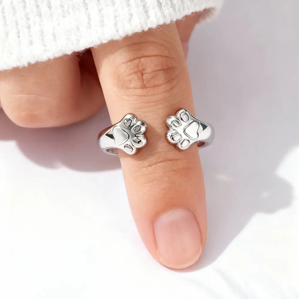 Heavenly Paw Embrace Ring