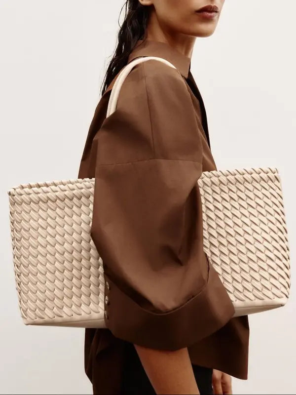 Lindsay - Chic Woven Tote Bag for Everyday Casual Style