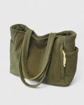 Liorane | Elegant Ribbed Tote Bag with Chic Cord Accents