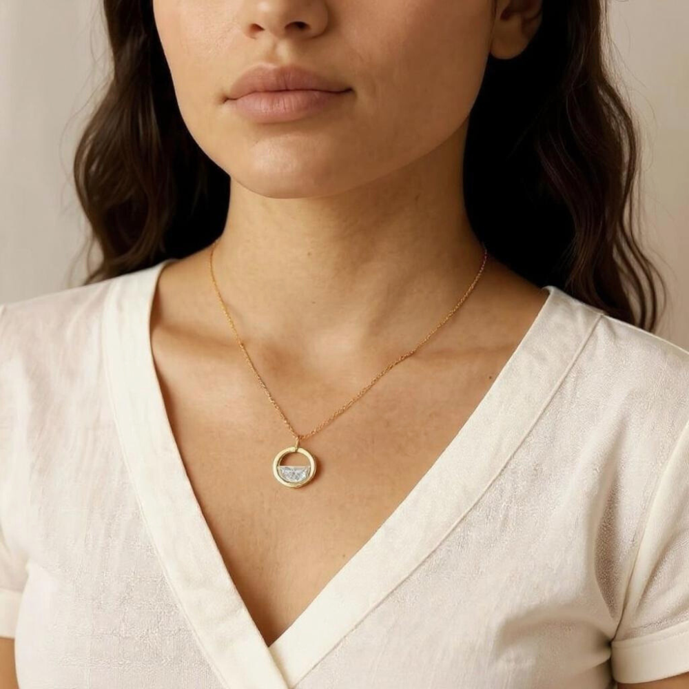 Layered Depth Pendant Necklace