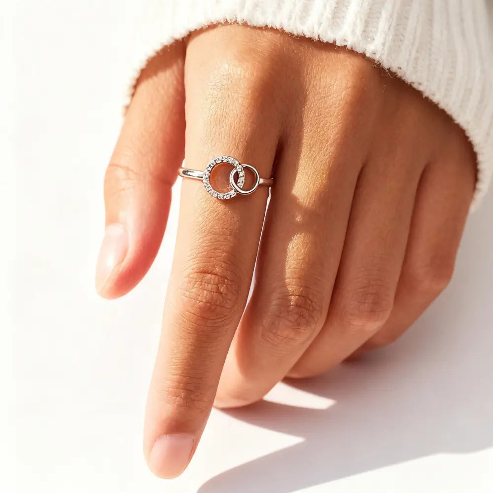 My Cherished Granddaughter - Forever Connected Ring