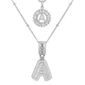Moissanite Initials Necklace Set