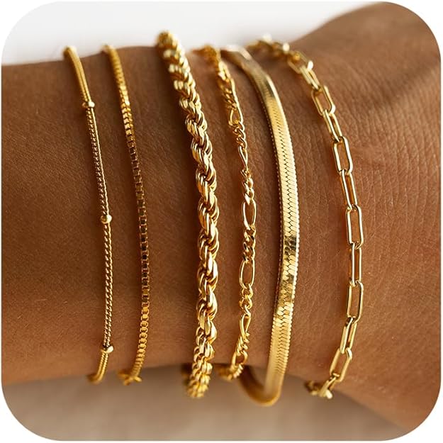 Isabella Vernetta Gold Bracelet Set