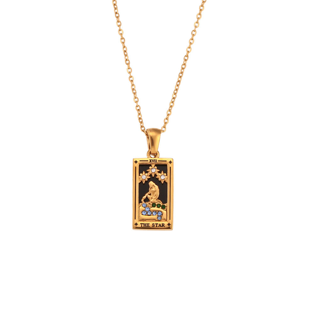 Sabina – Elegant Gold Necklace with Subtle Pendant