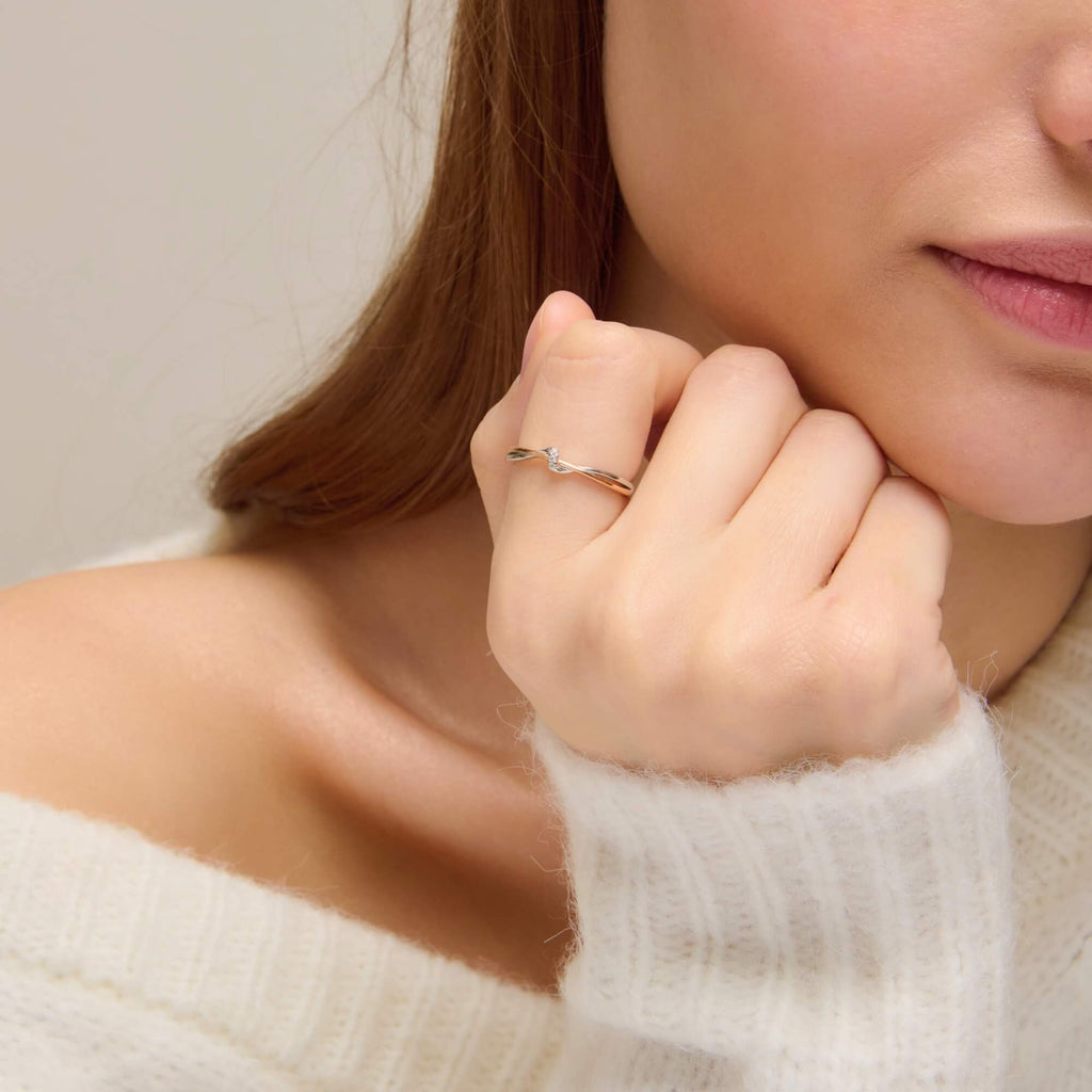 Mother-Daughter Infinity Ring