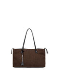 Shearling Wool Top Handle Crossbody Shoulder Bag