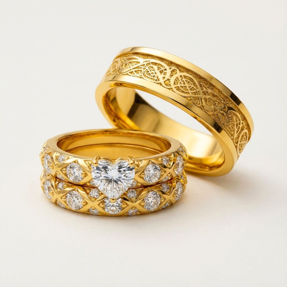 Celtic Dragon-Inspired Rings