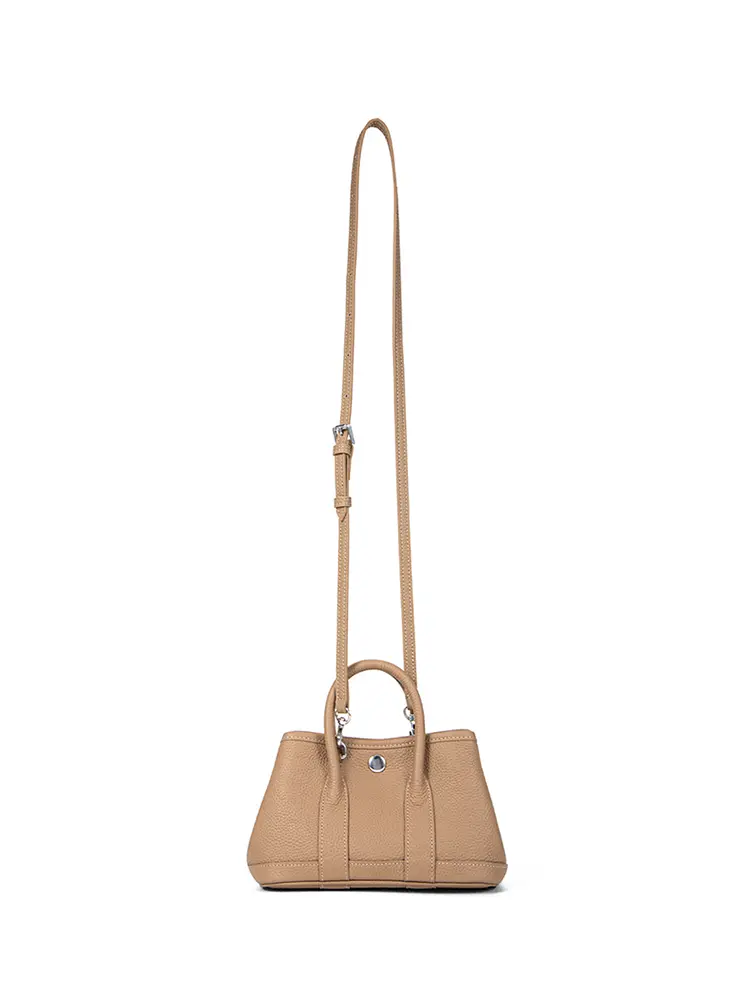 2025 Sleek Leather Vertical Tote Crossbody Bag