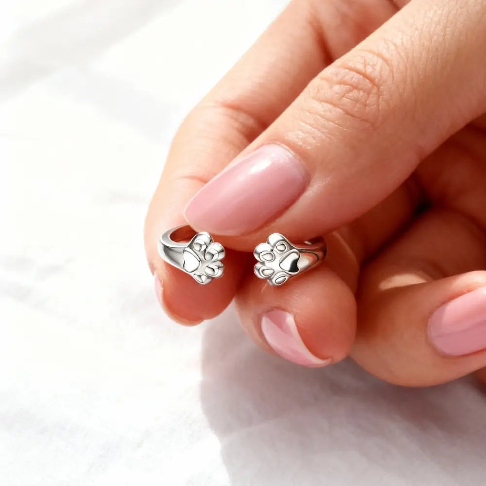 Heavenly Paw Embrace Ring