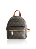 Checker Pattern Backpack