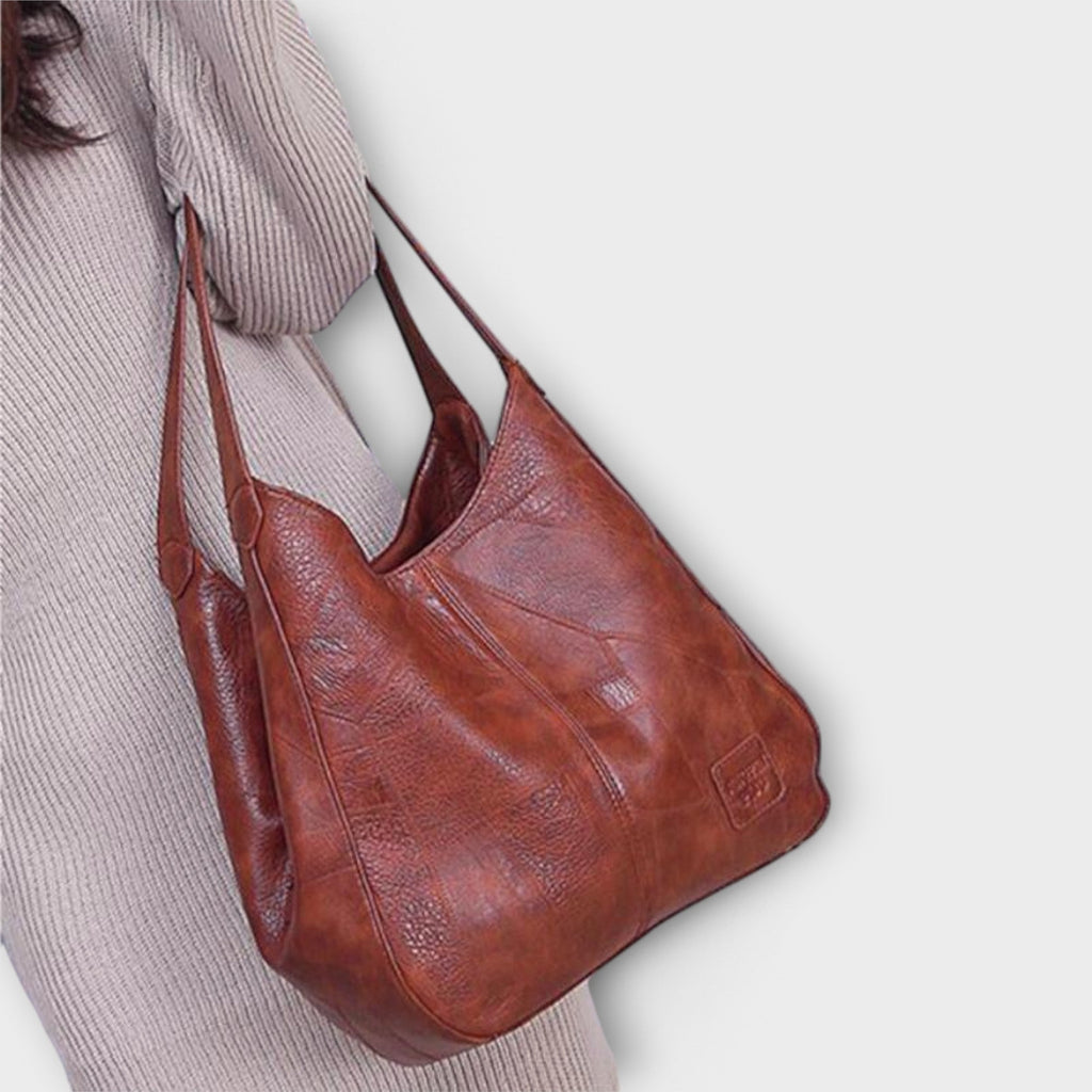 Olivia - Classic Leather Vintage Handbag
