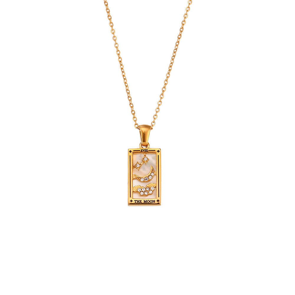 Sabina – Elegant Gold Necklace with Subtle Pendant