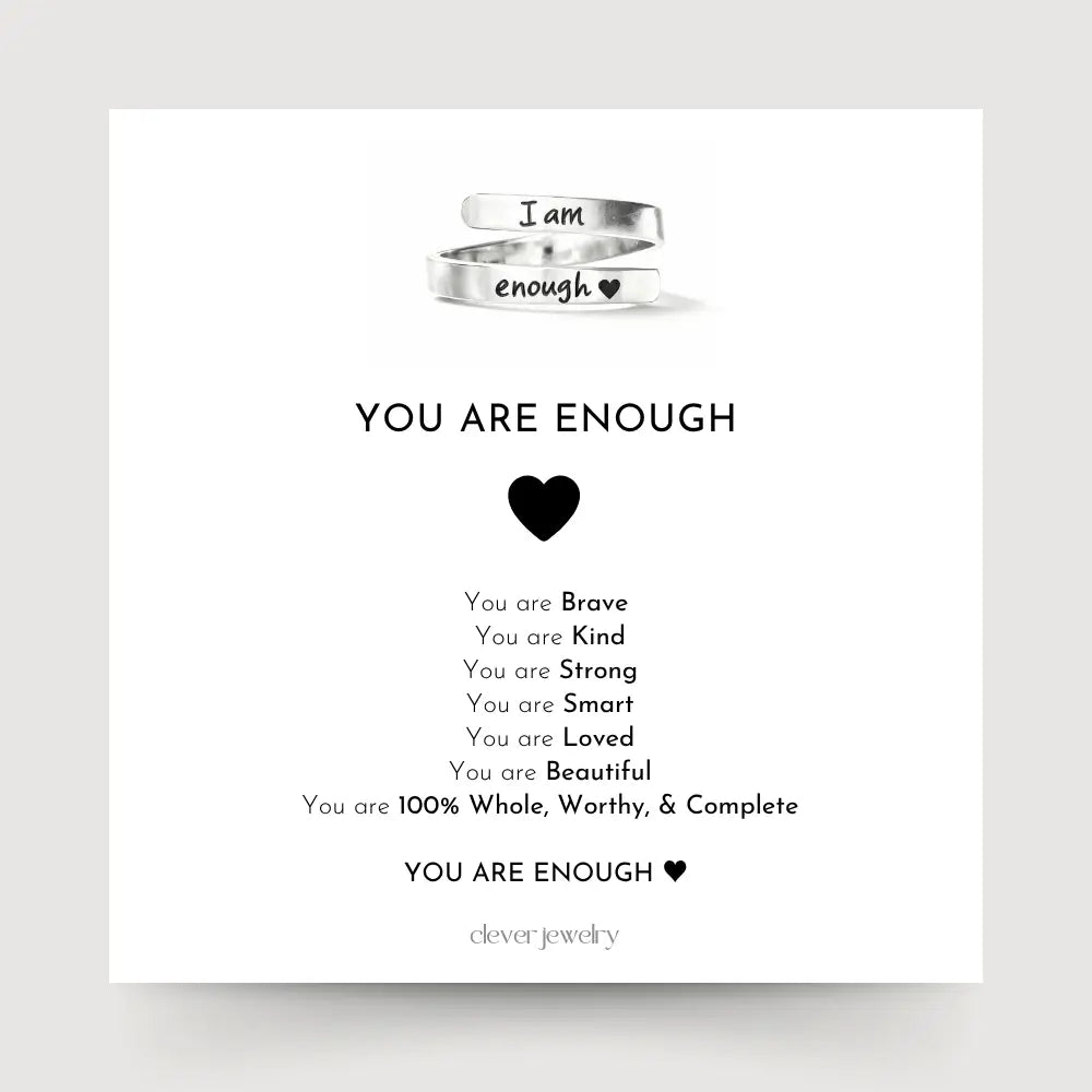 Empowerment Ring: I Am Enough