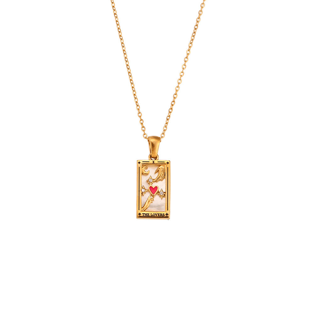 Sabina – Elegant Gold Necklace with Subtle Pendant