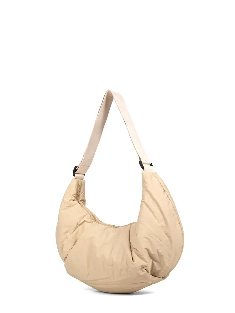 Fresh Lightweight Ruched Hobo Crossbody Bag