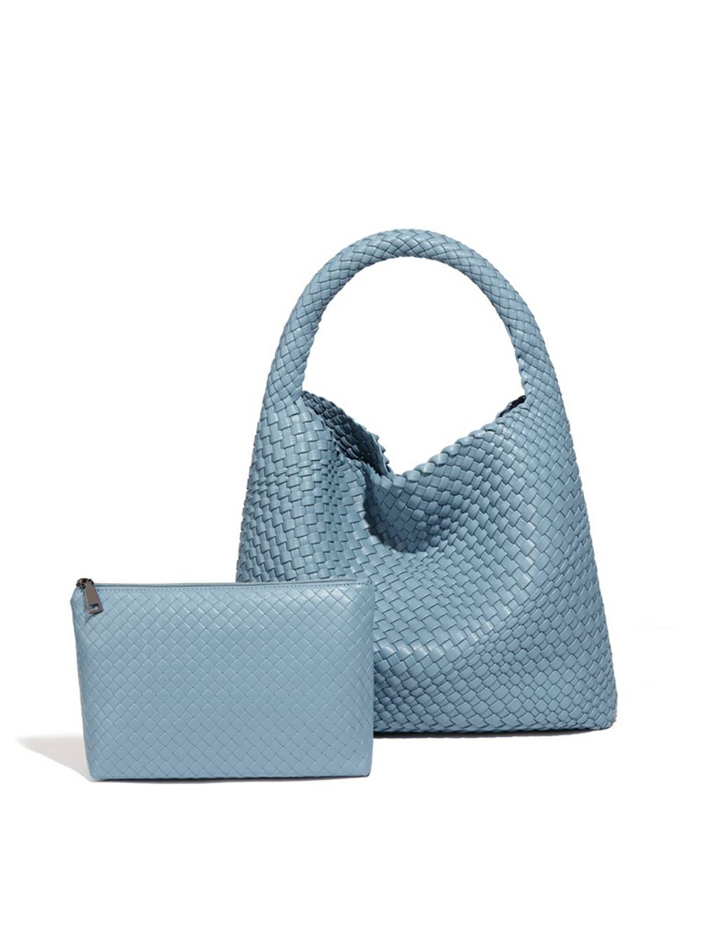 Eco-Friendly Vegan Intrecciato Shoulder Bag