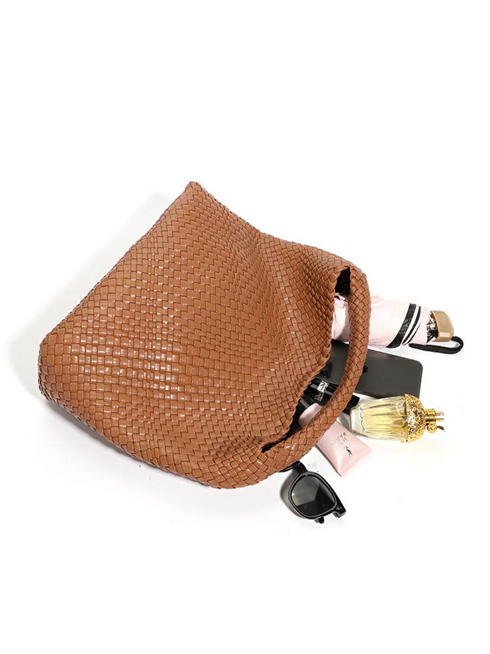 Eco-Friendly Vegan Intrecciato Shoulder Bag