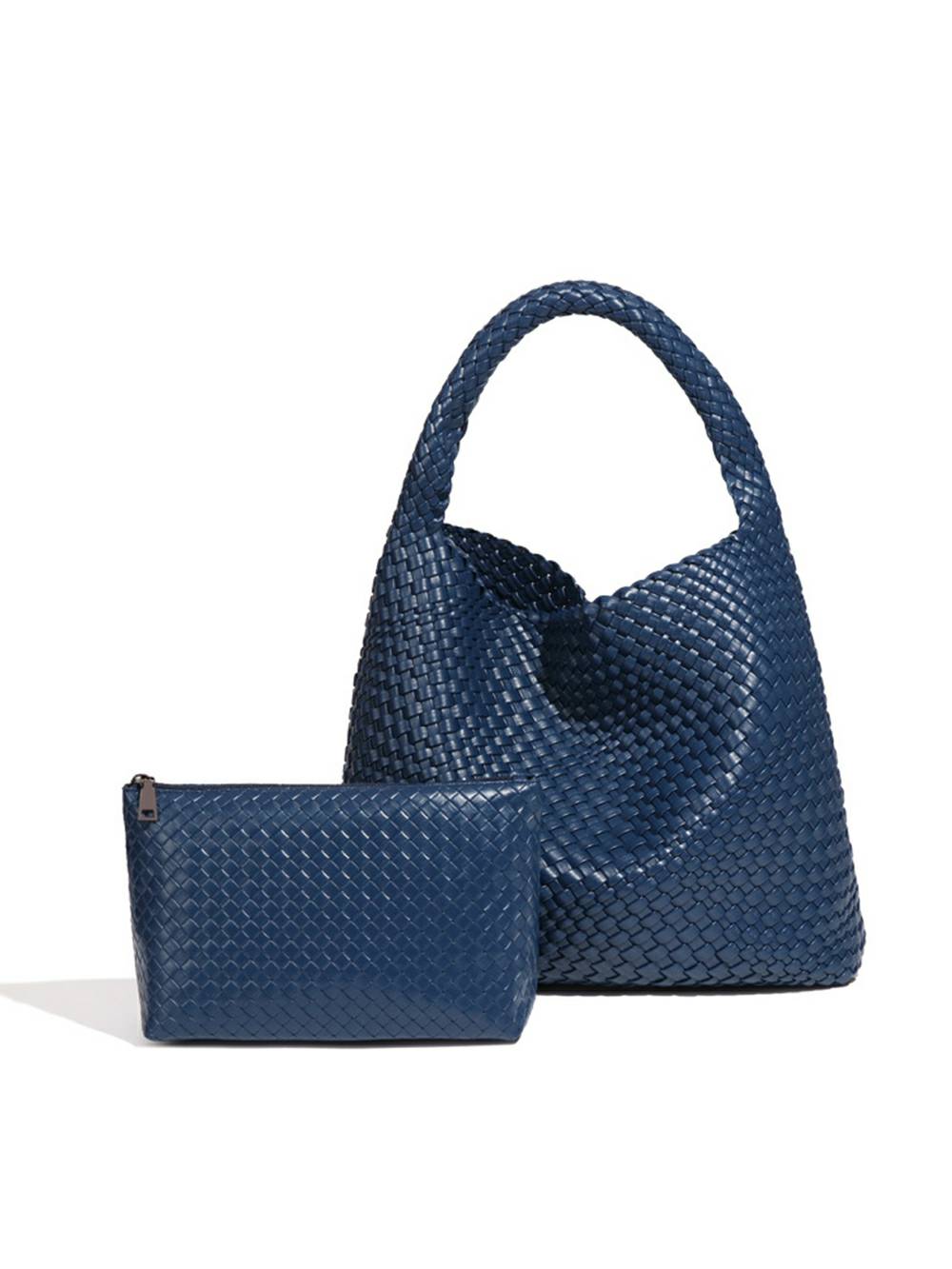 Eco-Friendly Vegan Intrecciato Shoulder Bag