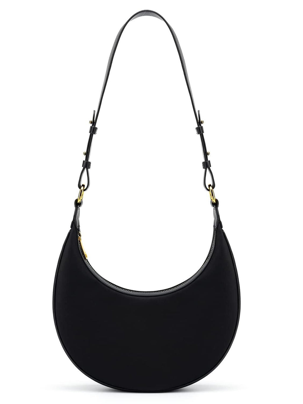 Crescent-Shaped Shoulder Bag