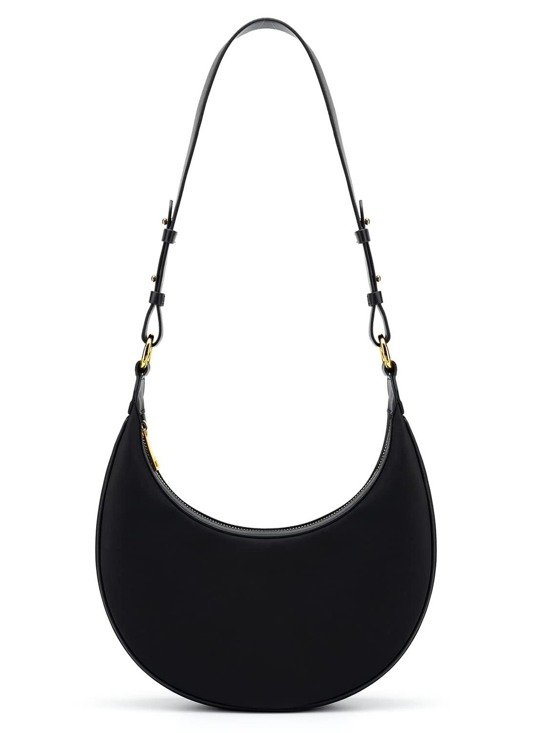 Crescent-Shaped Shoulder Bag