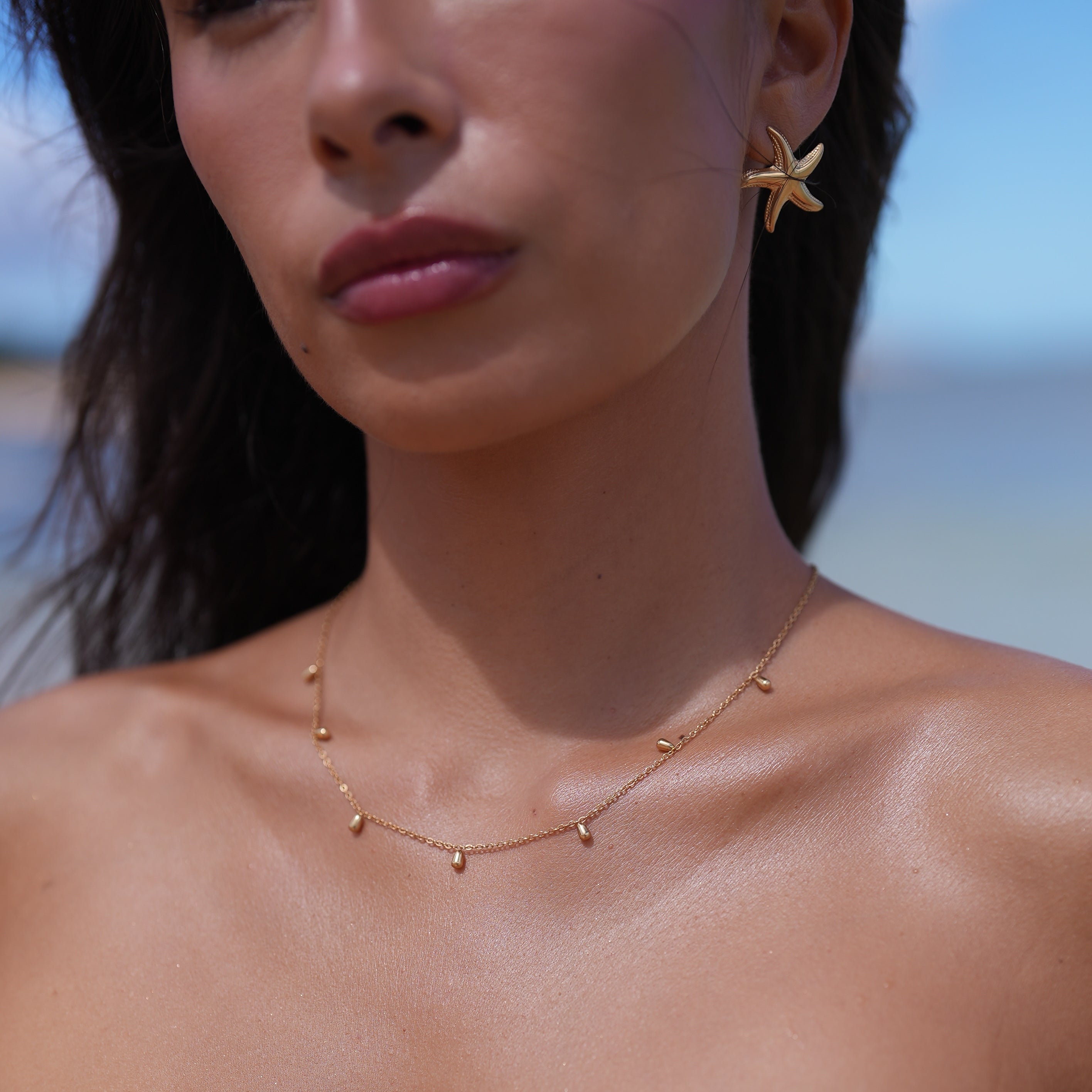 Double-Design Gold Necklace