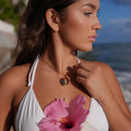 Alena – Elegant Gold Necklace with Floral Detail