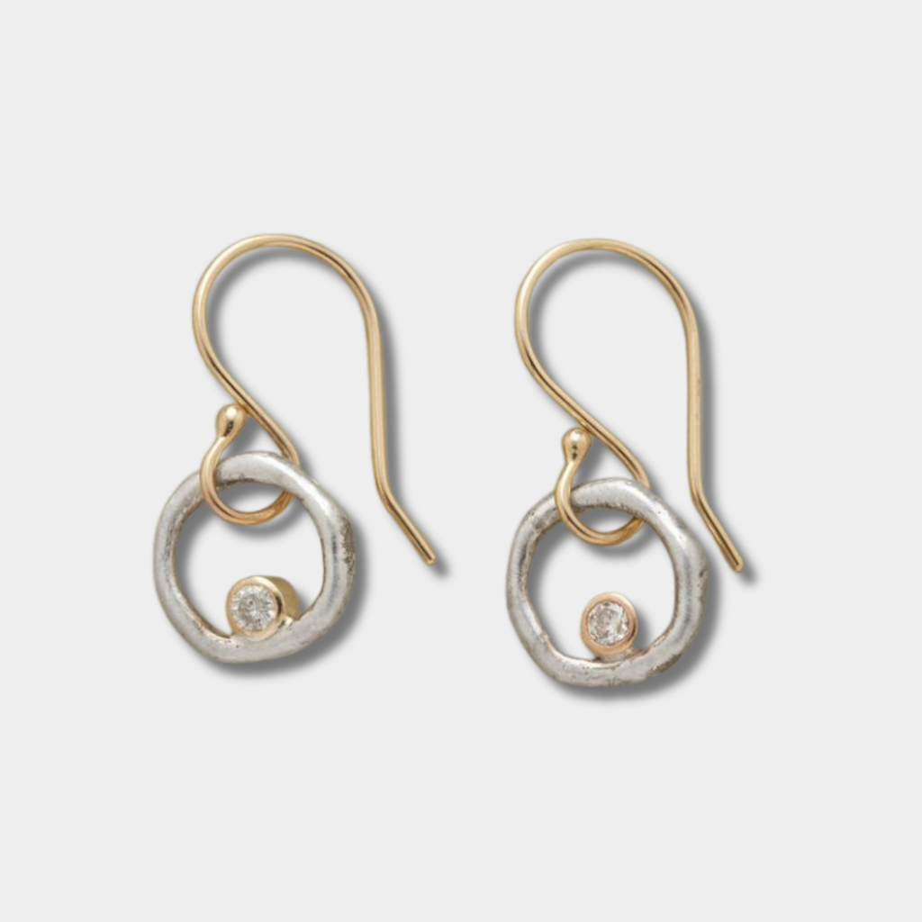 Marlene – Vintage-Inspired Gold and Silver Earrings
