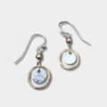 Christa – Retro Gold and Silver Earrings
