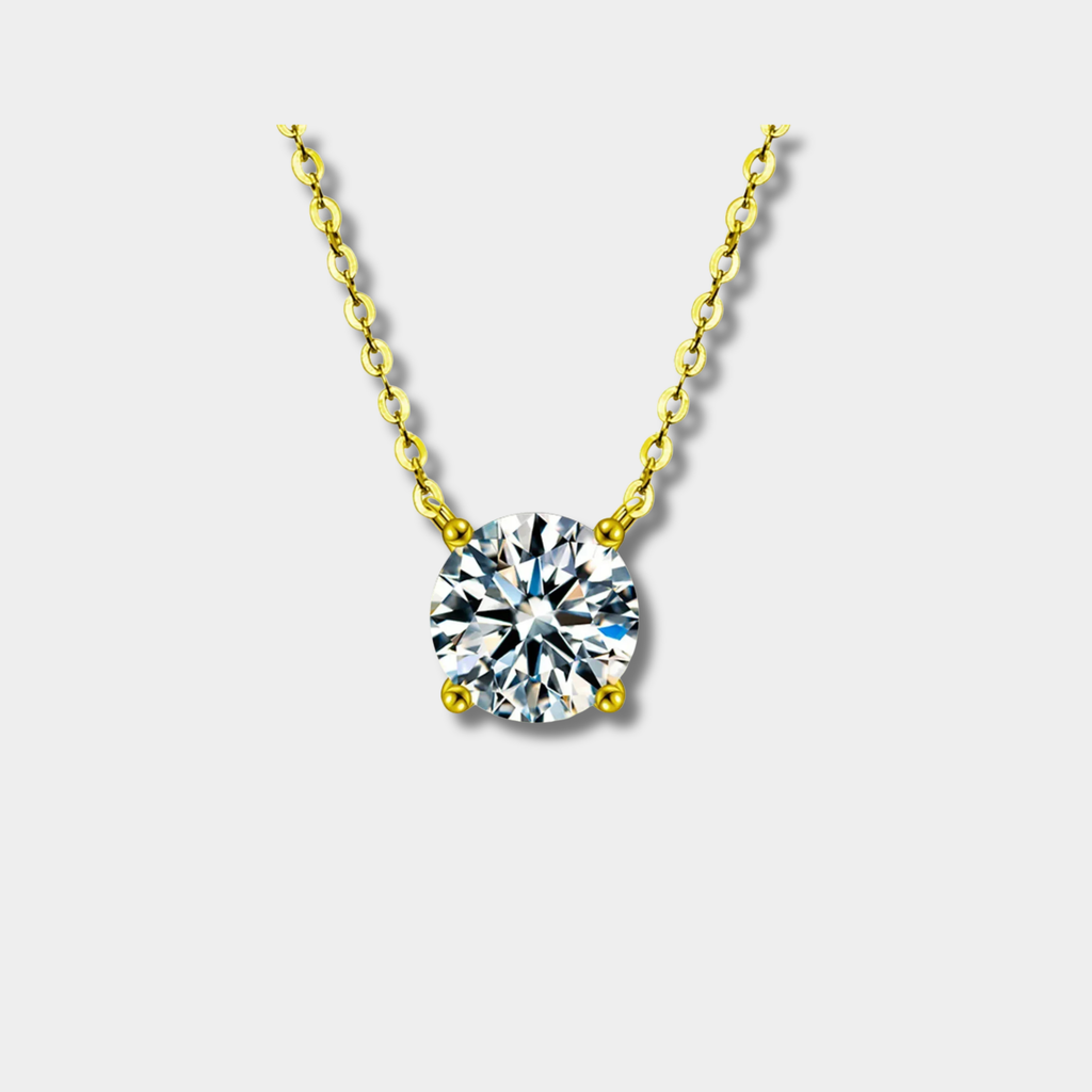 Rafaela – 18K Gold-Plated Sterling Silver Necklace with Zirconia Accents