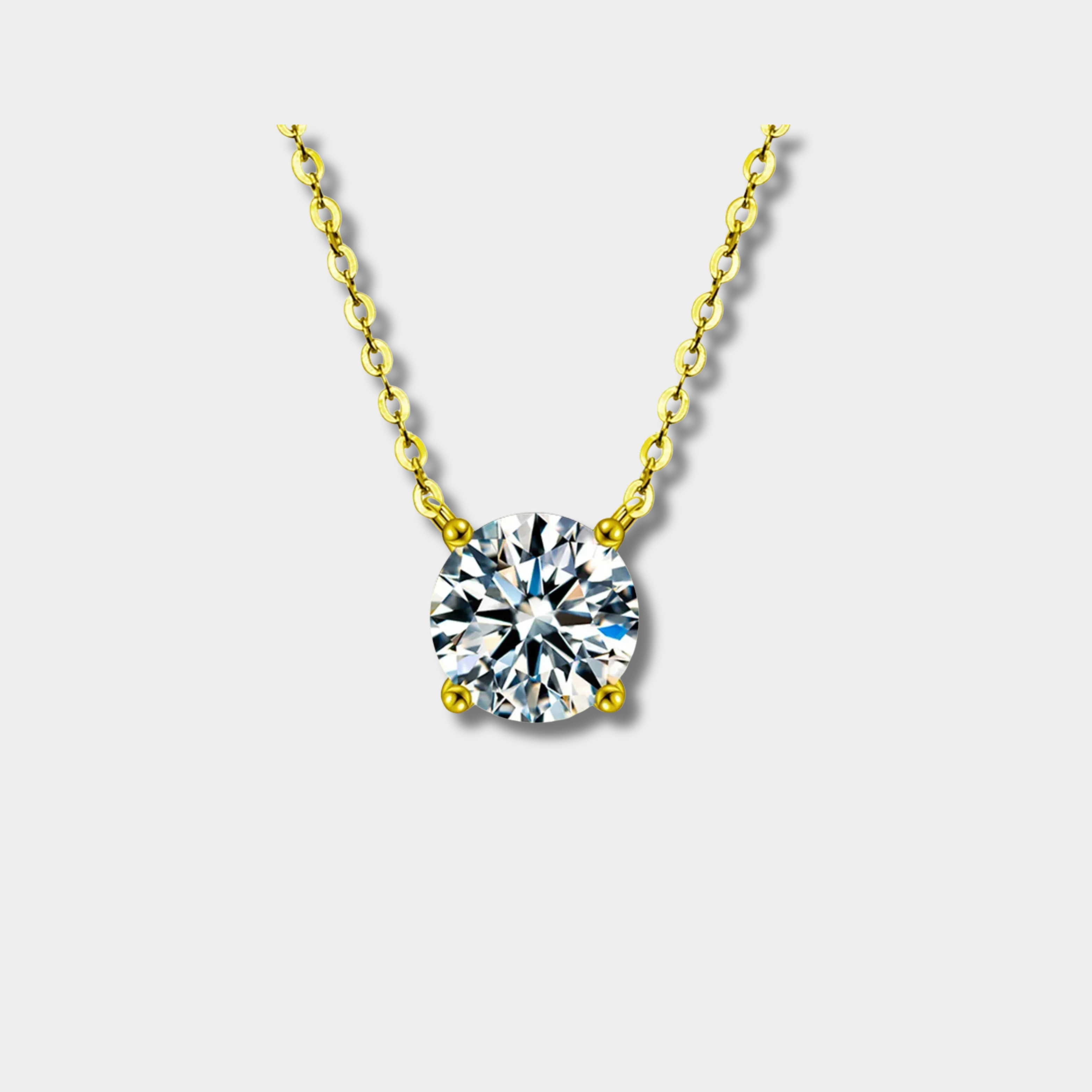 Rafaela – 18K Gold-Plated Sterling Silver Necklace with Zirconia Accents