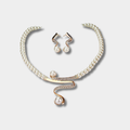 Fabienne – Elegant Natural Pearl Necklace and Earring Set