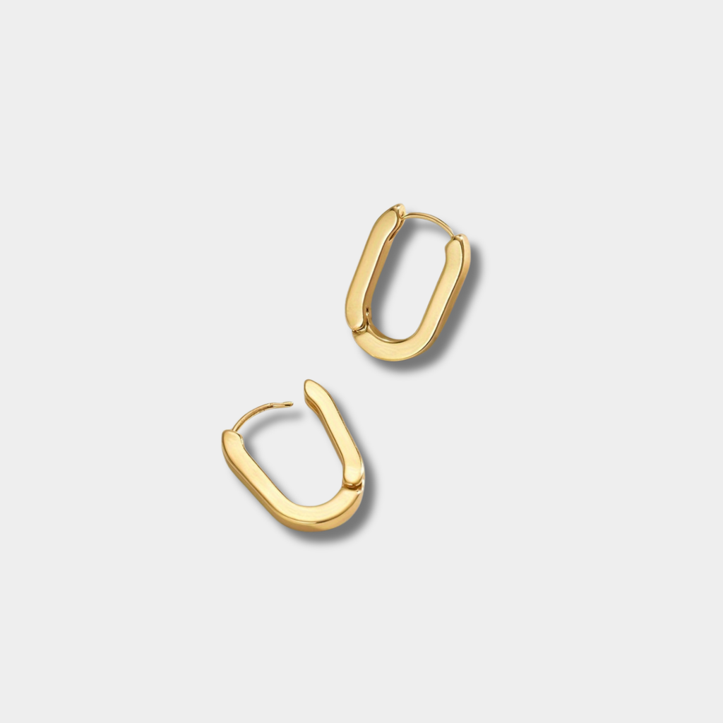 Alina – Chic Geometric Hoop Earrings