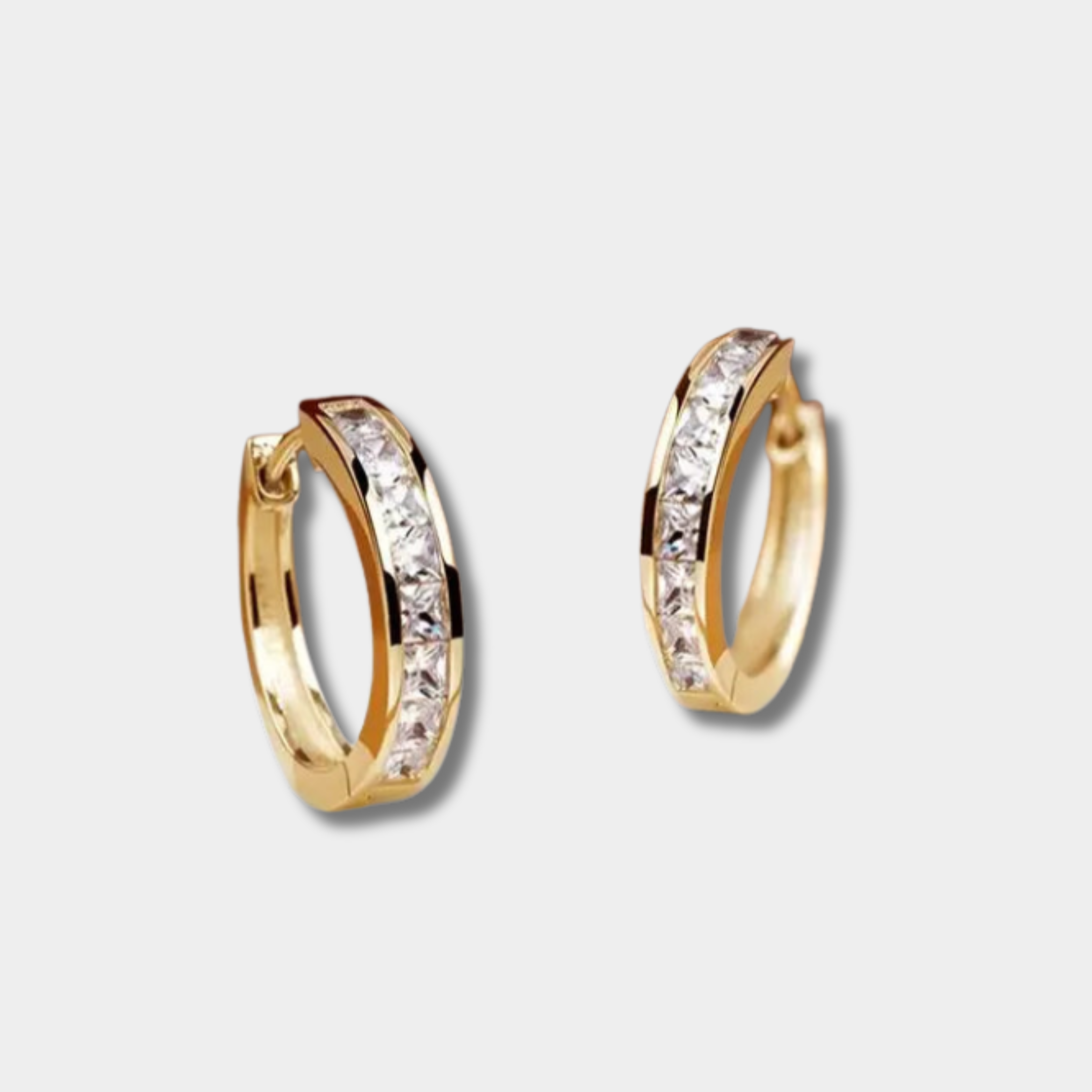 Paulina – Sophisticated Gold and Crystal Earrings