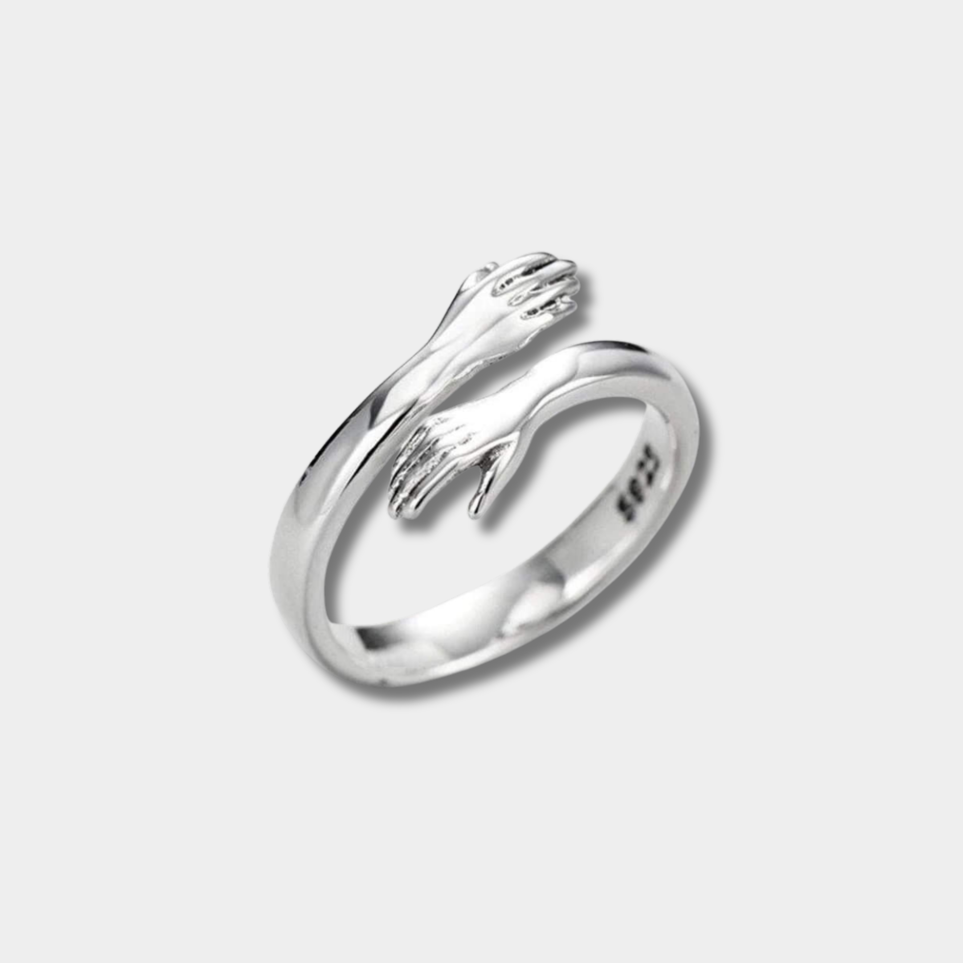 Petra Adjustable Silver Ring - 'Cuddle' Design