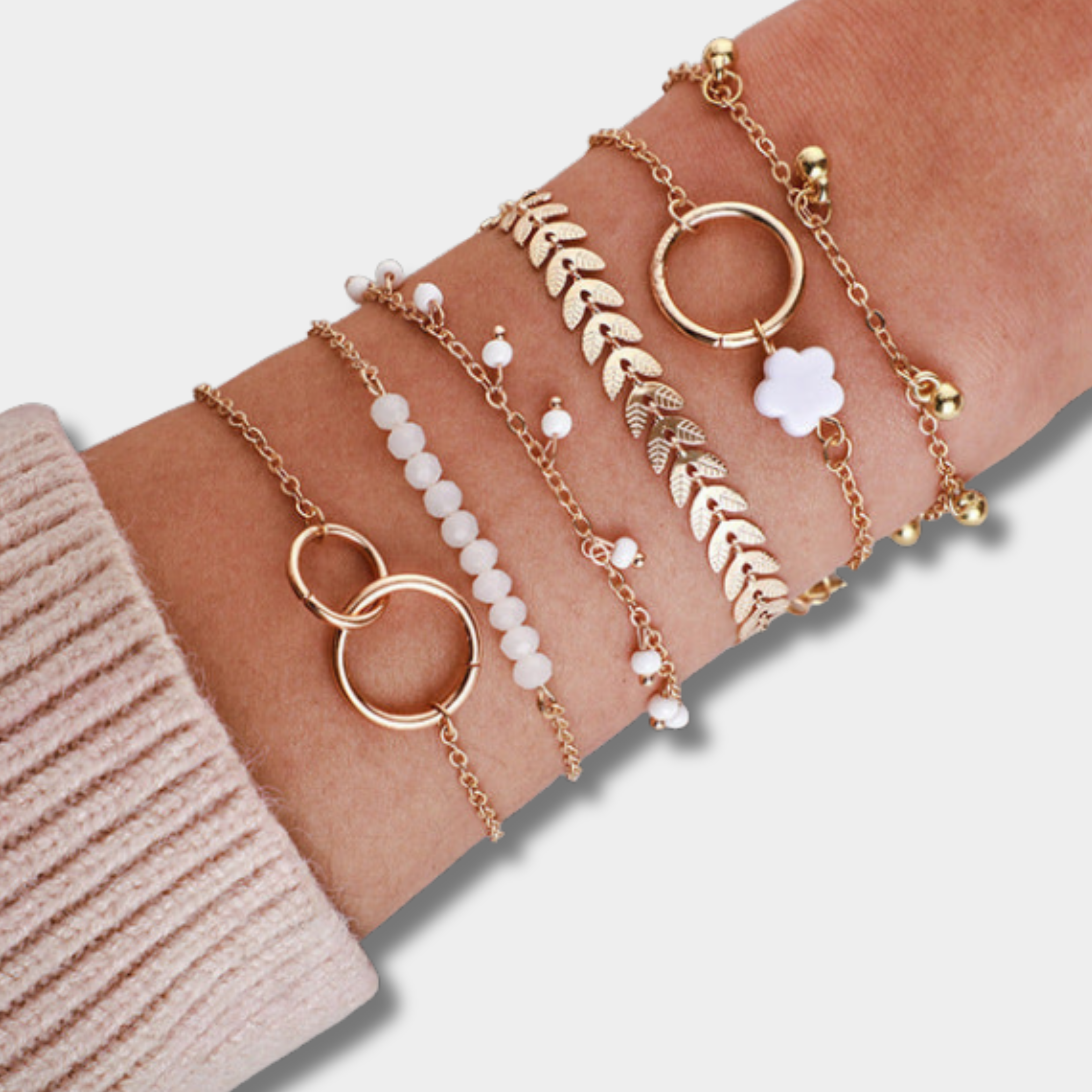 Limited Edition Vintage Antique Gold Bracelet Set