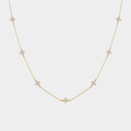 Veronika – Delicate Silver Chain with Vertical Pendant