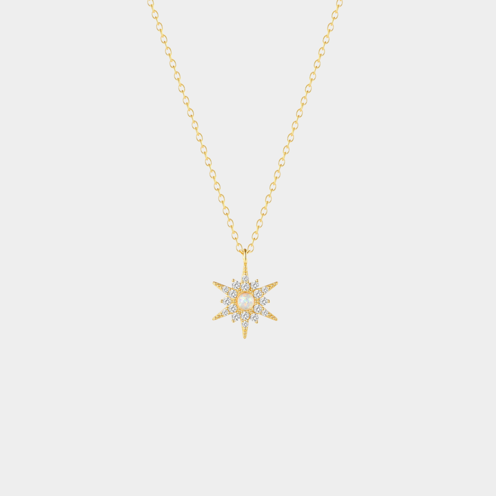 Amelie – Elegant Round Pendant Necklace in Fine Silver