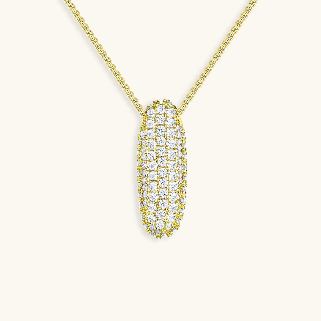 Melanie – Double Heart Gold Necklace