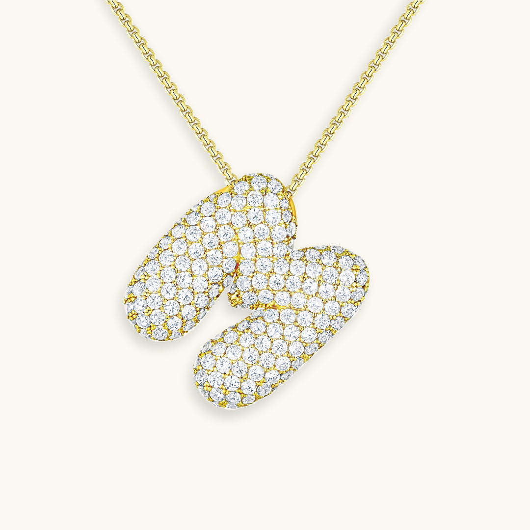 Melanie – Double Heart Gold Necklace