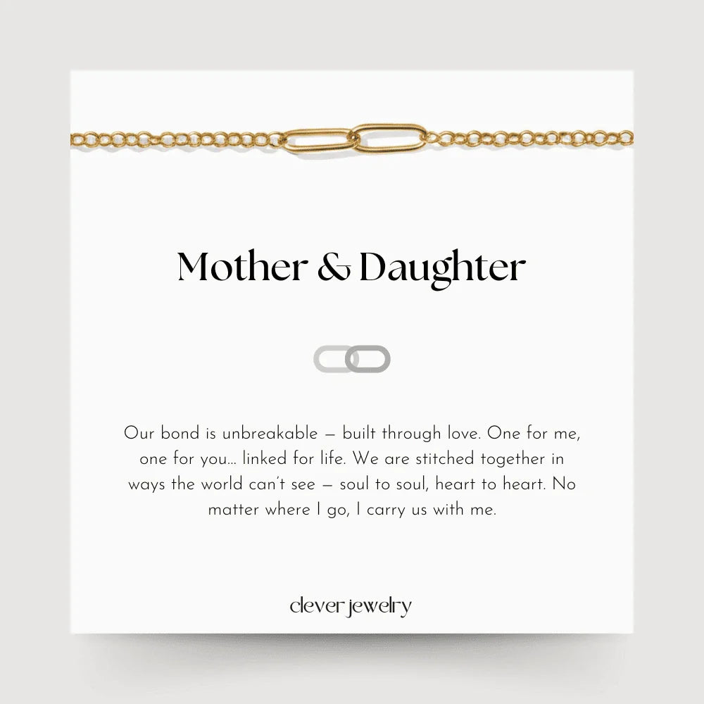Mother & Daughter Linked Bracelet