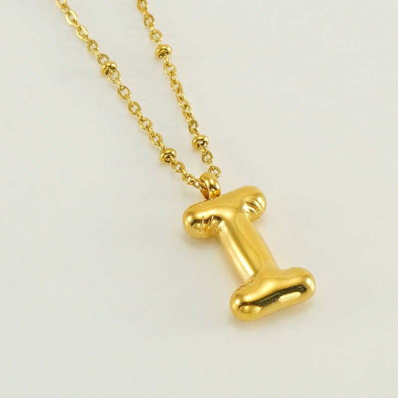 Irena – Gold Initial Charm Necklace