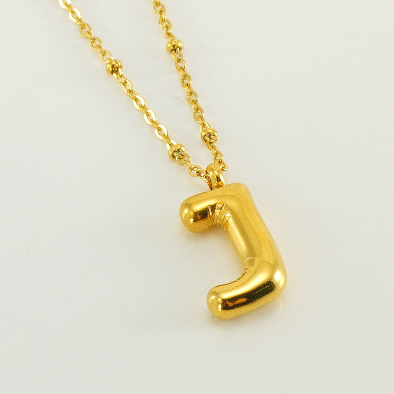 Irena – Gold Initial Charm Necklace