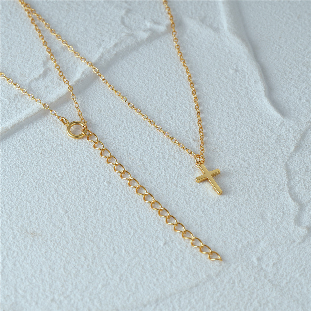 Elina – Double-Strand Silver Necklace with Pendant