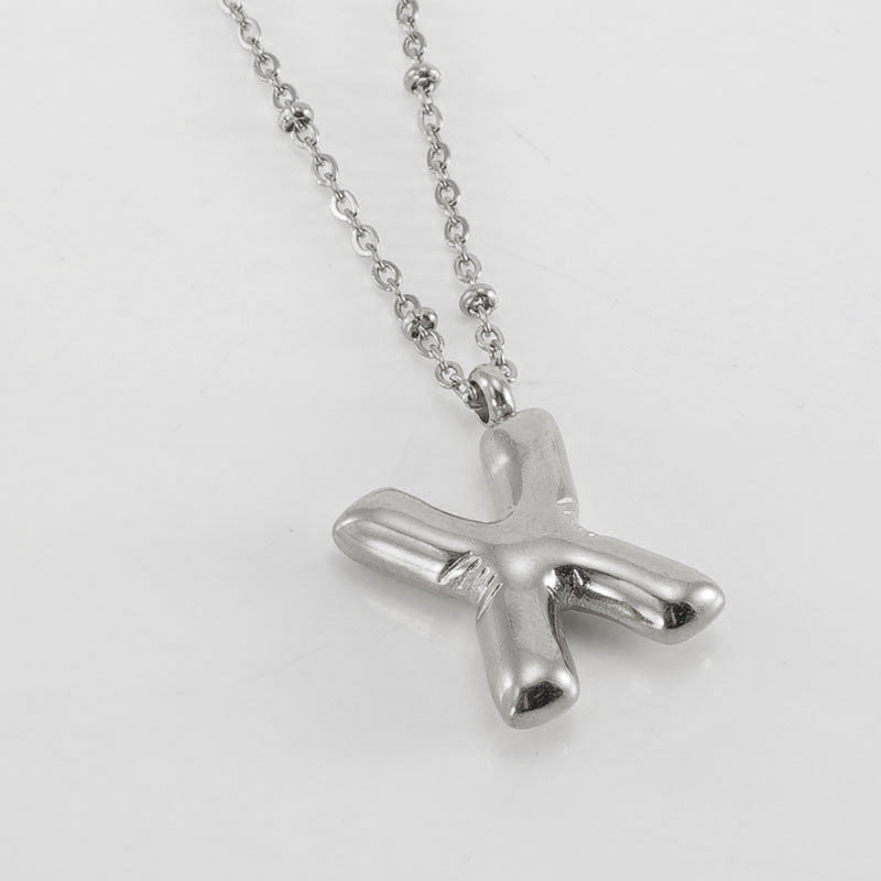 Irena – Gold Initial Charm Necklace