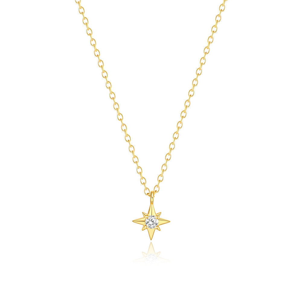 Lina – Elegant Silver Chain with Round Medallion