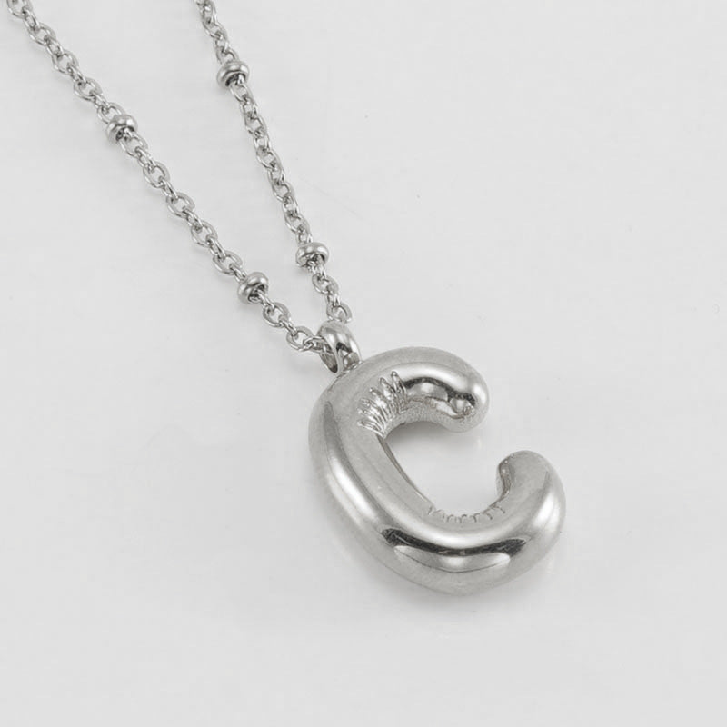 Irena – Gold Initial Charm Necklace