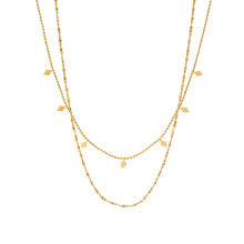 Helena – Elegant Gold Necklace with Subtle Geometric Pendant